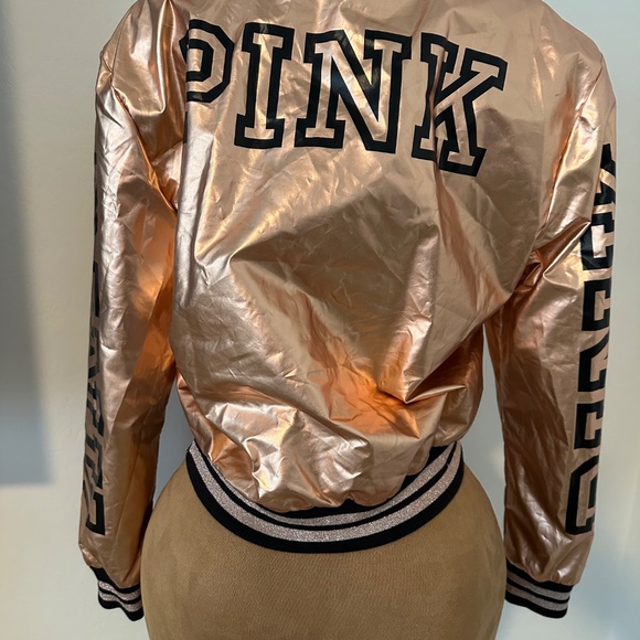 PINK Rose Gold Bomber Jacket - Picture 5 of 6